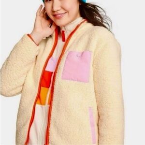 NWT Lego Collection X Target Women’s Contrast Pocket Sherpa Jacket Size XS
